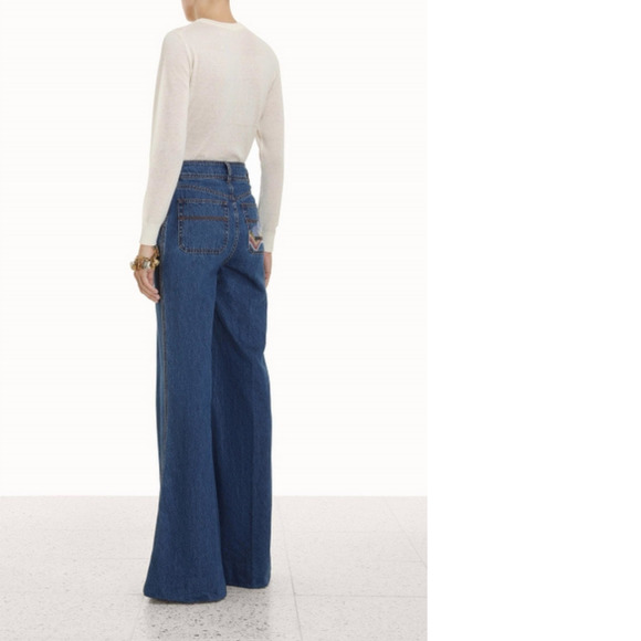 NEW ZIMMERMANN classic crew neck sweater in parchment - Picture 4 of 4